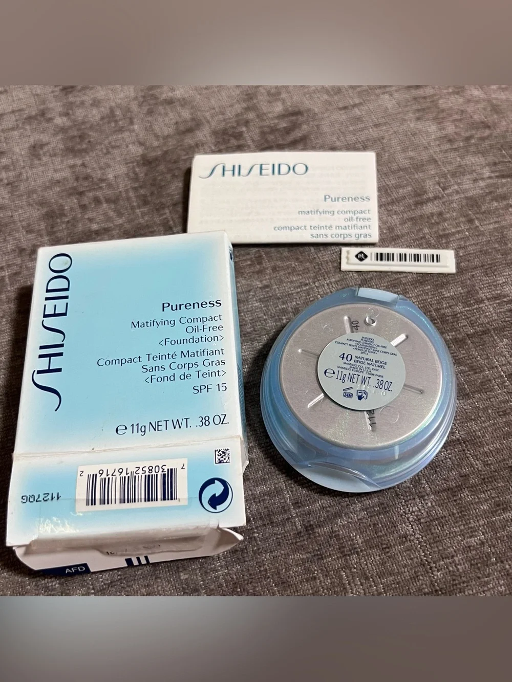 Shiseido Pureness Matifying Compact Oil-Free Foundation 40 natural beige